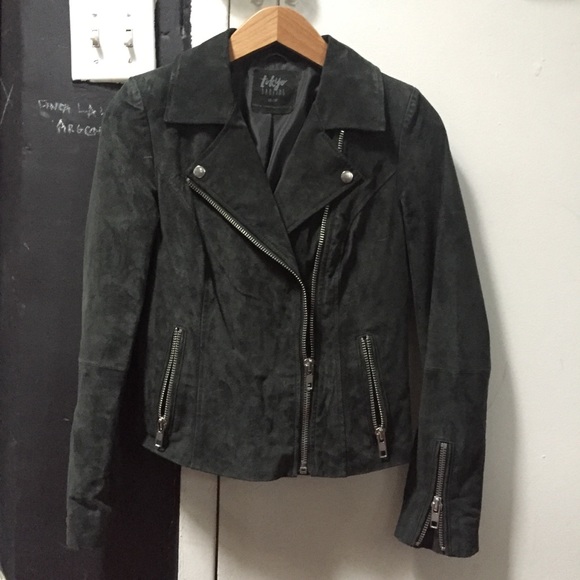 tokyo Darling Jackets & Blazers - Tokyo Darling for Aeropostale suede moto jacket